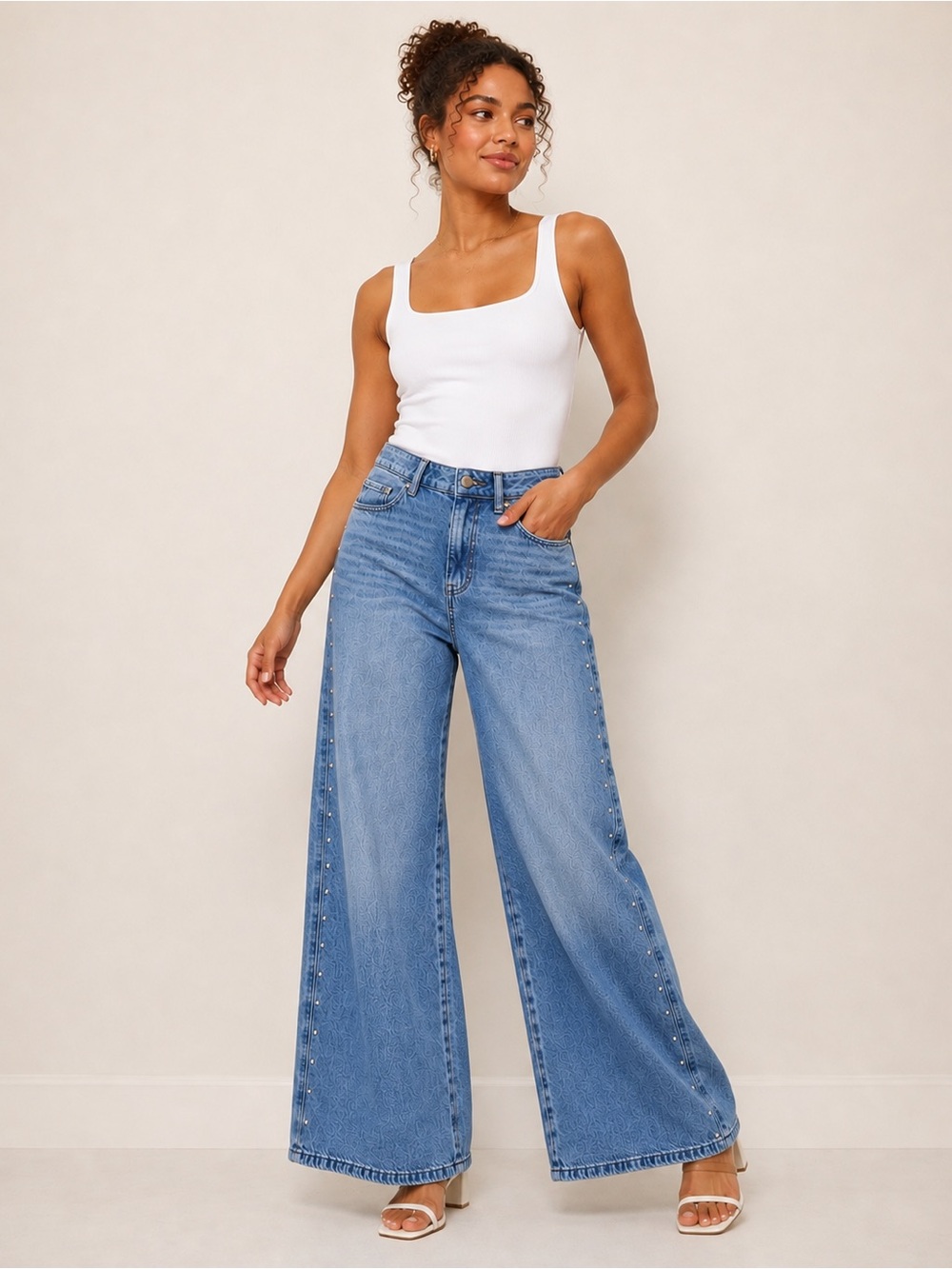 Michael Kors Wide Leg High Rise Jeans NWT $125